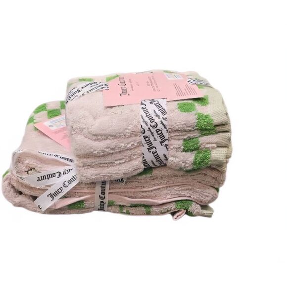 Juicy Couture Home Checkered Hand & WashTowel Set - Picture 2 of 5